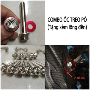 Combo ốc treo pô salaya cho mọi loại xe - DIAMOND SALAYA