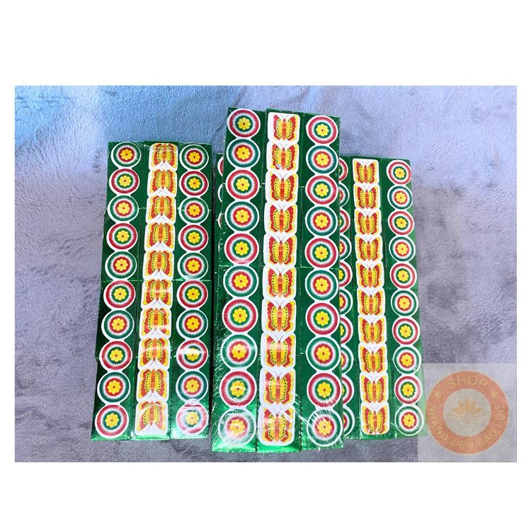 Thỏi Vàng Xanh,Vàng Hoa Cúng Mụ (Lễ Đầy tháng, Thôi Nôi, Đầy Căn)-Nhang Đèn Bảo Lộc