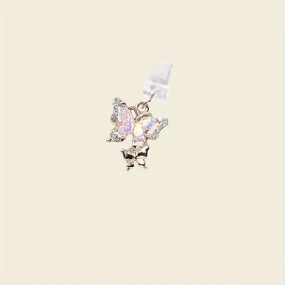Nắp Bảo Vệ Cổng Sạc Dành Cho iphone / Lỗ Cắm Điện Thoại DIY Bằng PVC Bền Trong Suốt Butterfly Bảo Vệ Chống Bụi