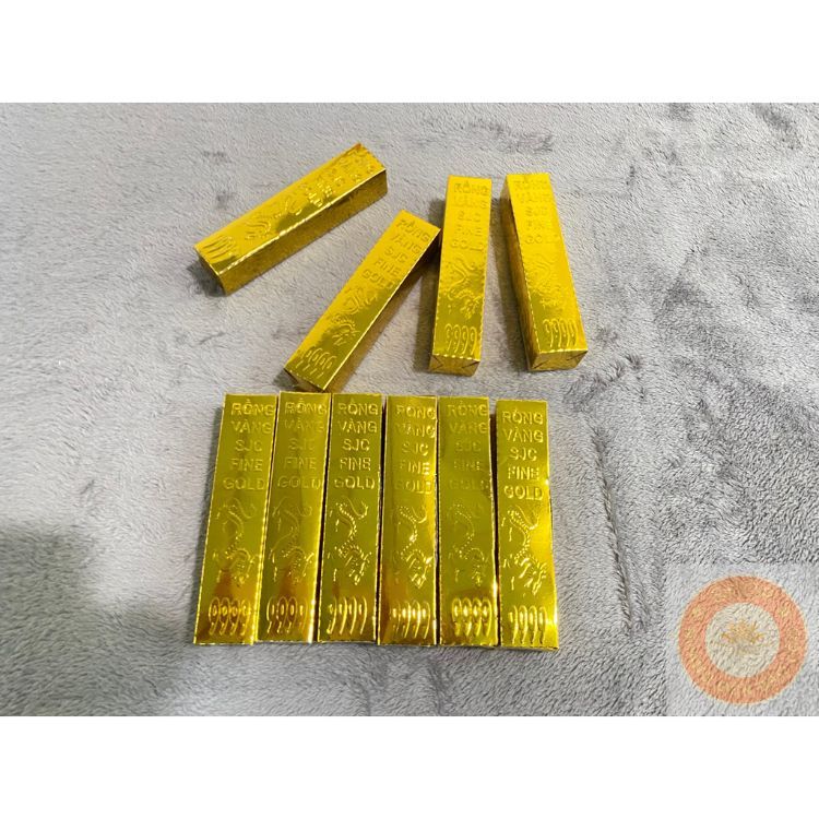 Vàng Thỏi Dài 9999 (Vàng Gầy) Thờ Cúng-Nhang Đèn Bảo Lộc