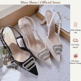 Giày Cao Gót Bích Mũi Dây Gài - Gót Nữ Thời Trang Mieo Shoes - Giày Cao Gót FULLBOX QC cao cấp G1184 G1185 G1199 G1200