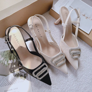 Giày Cao Gót Bích Mũi Dây Gài - Gót Nữ Thời Trang Mieo Shoes - Giày Cao Gót FULLBOX QC cao cấp G1184 G1185 G1199 G1200
