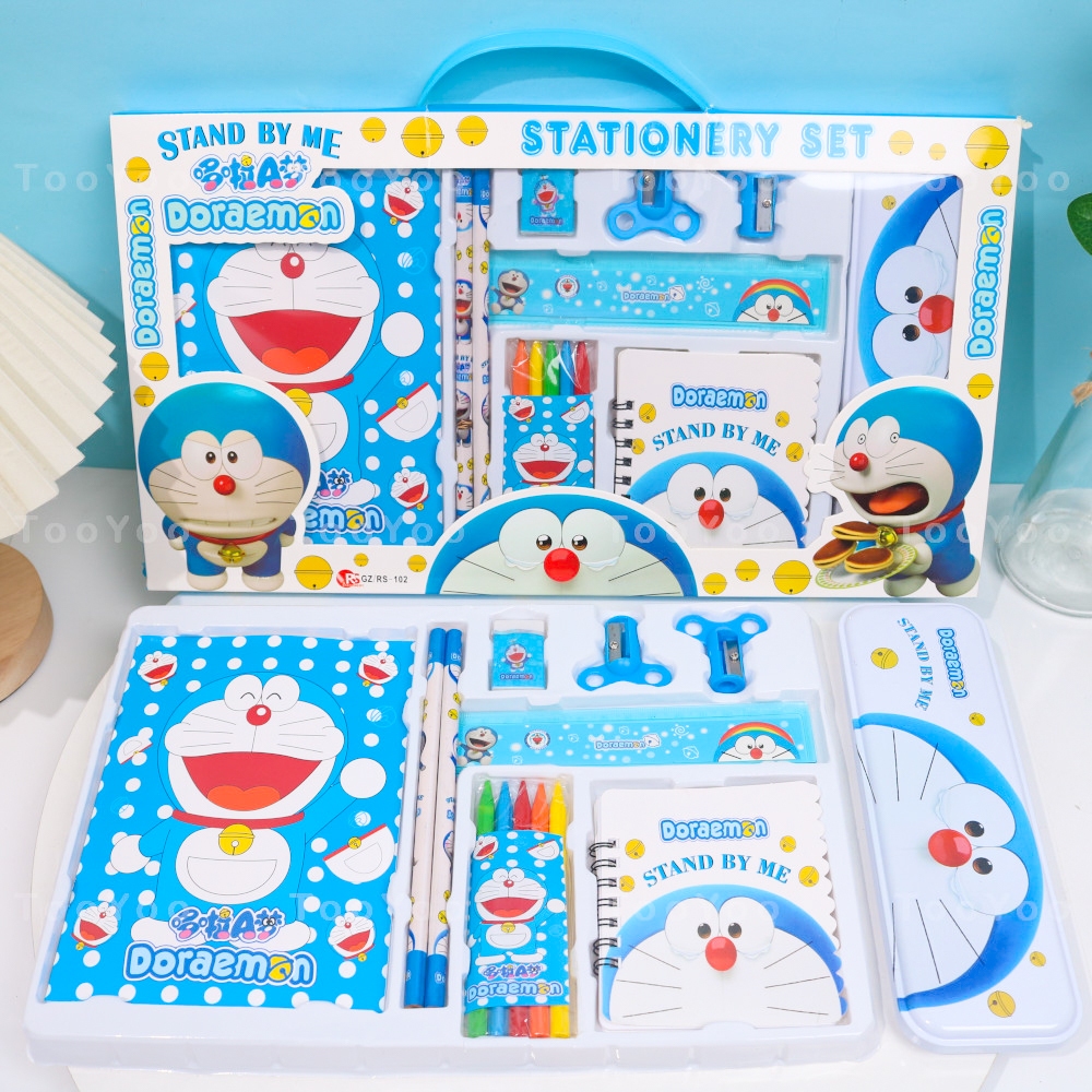 Bộ dụng cụ học tập Doraemon SET G dễ thương cute TooYoo BK00398 ...