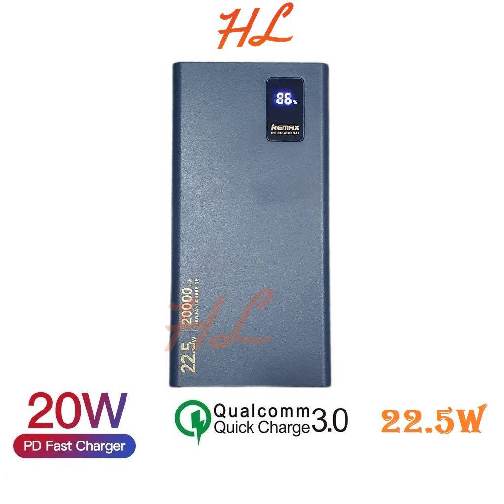 Pin Dự Phòng Sạc Nhanh Remax RPP-292 20000mAh QC3.0 18W, 22.5W và PD20W ...