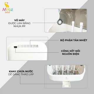 Máy tiệt trùng sấy khô UVC MB044/ MB025/ Máy đa năng MB046/ Máy hâm sữa tiệt trùng MB005 Moaz BéBé