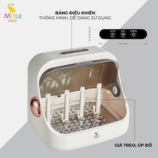 Máy tiệt trùng sấy khô UVC MB044/ MB025/ Máy đa năng MB046/ Máy hâm sữa tiệt trùng MB005 Moaz BéBé