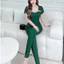 Đồ bộ nữ mặc nhà cho mẹ trung niên quần dài mặc nhà tay ngắn thun xốp U40 U50 - CN24
