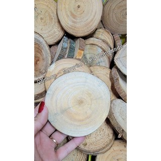 Đế gỗ 6-8 cm làm cây thông kẽm nhung QNshop Handmade