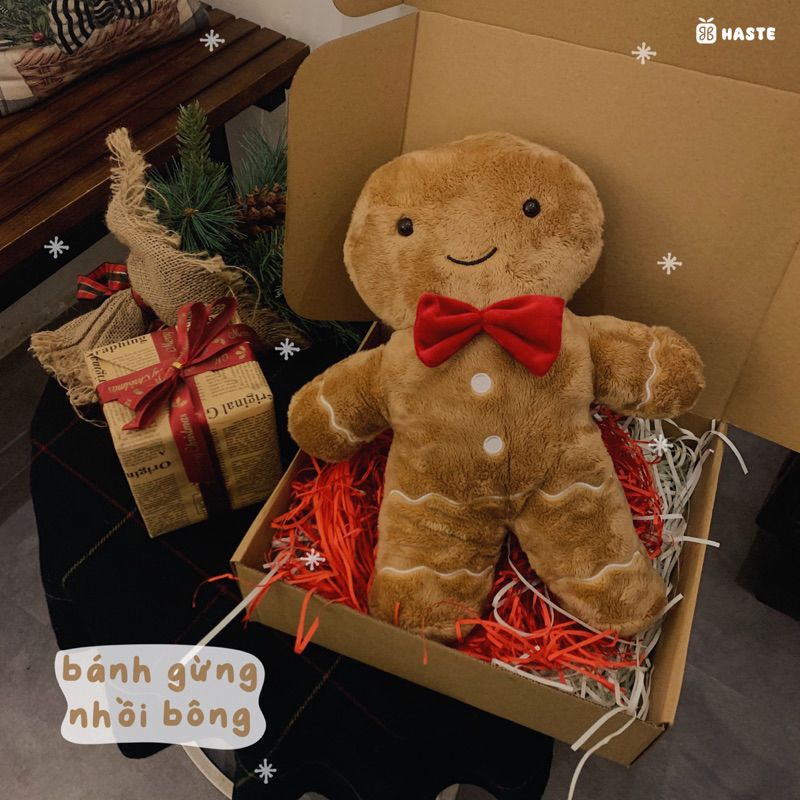 Gấu Bông Noel Giáng Sinh Cừu Trắng Dê Tuyết Gấu Nâu Grizzly Lông Siêu Mềm Mịn Dễ Thương Quà Tặng Ấm Áp