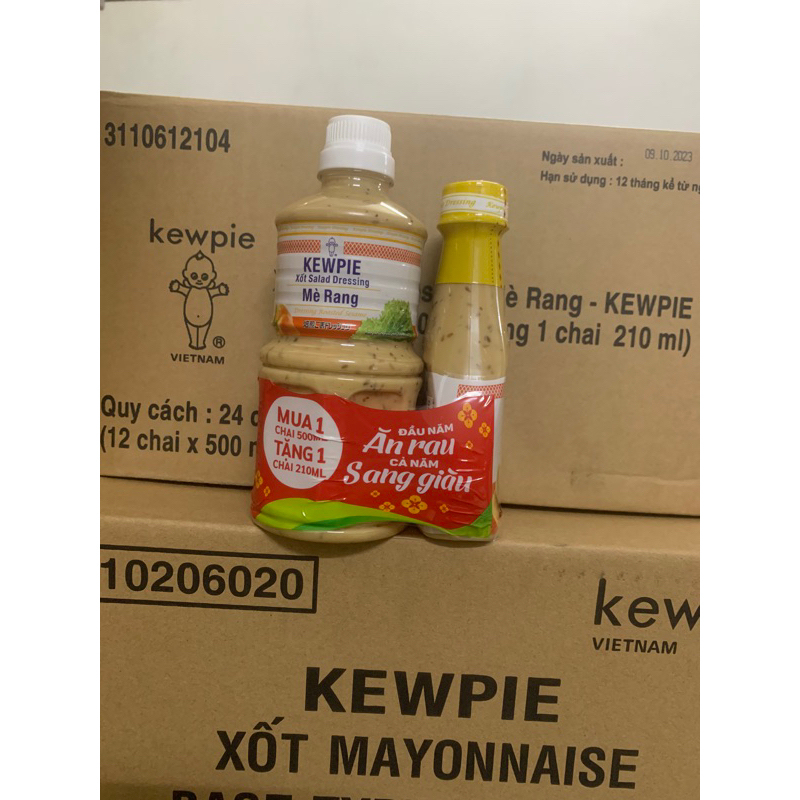 Combo 2 chai xốt mè rang kewpie (500ml và 210ml) | Shopee Việt Nam