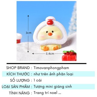 Mô Hình Giáng Sinh Tượng Ông Già Noel Cây Thông Mini Decor Quà Tặng Bạn Bè Người Yêu QT59