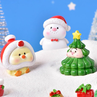 Mô Hình Giáng Sinh Tượng Ông Già Noel Cây Thông Mini Decor Quà Tặng Bạn Bè Người Yêu QT59