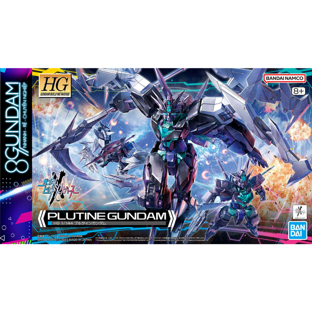 Bandai Hobby HG 1/144 Plutine Gundam Build Metaverse #6 - Modèle Officiel