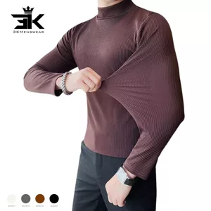 Áo thun nam, áo giữ nhiệt nam kẻ tăm tre 3Kmen co giãn 4 chiều bo tay from 40-80kg