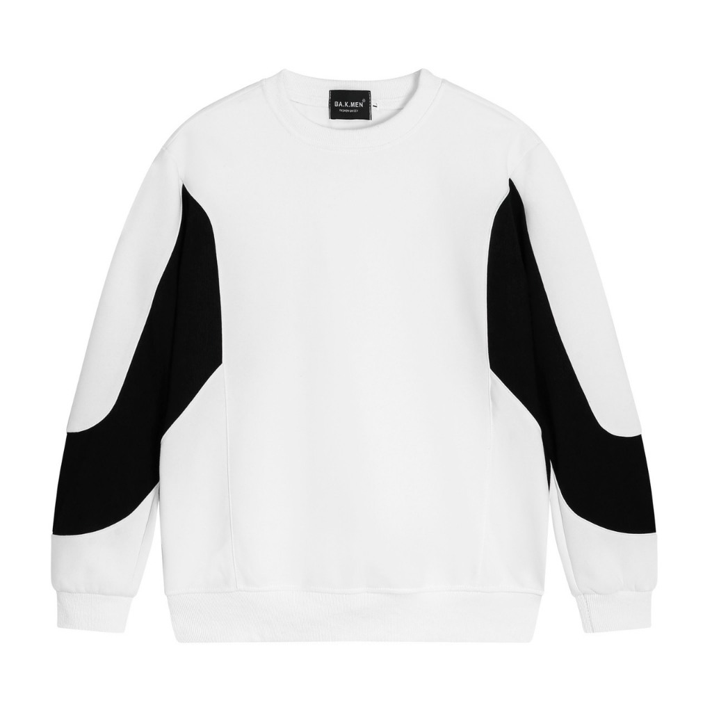 Áo nỉ sweater nam nữ phối sườn 3KMEN form chuẩn thoải mái chất nỉ dầy mịn