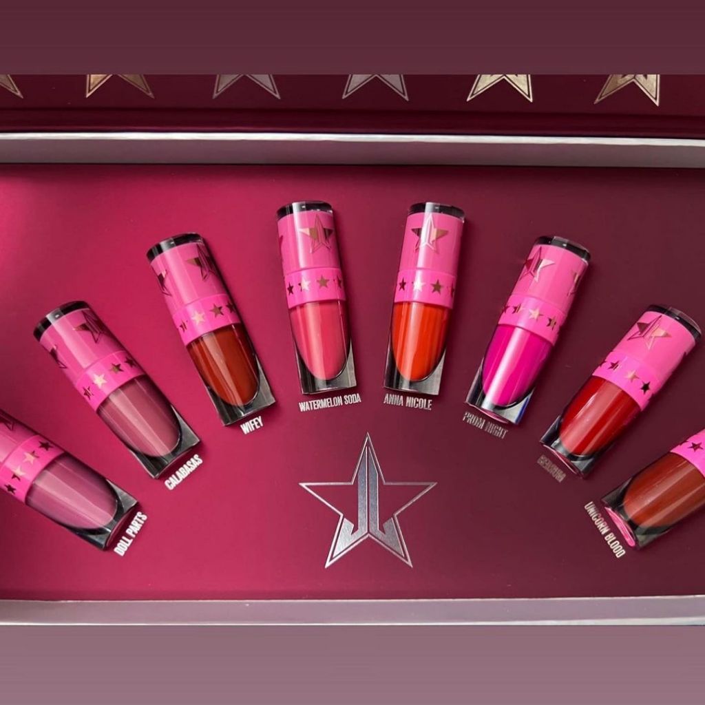 Set Son Kem Lì Jeffree Star Cosmetics - Mini Red & Pink Bundle