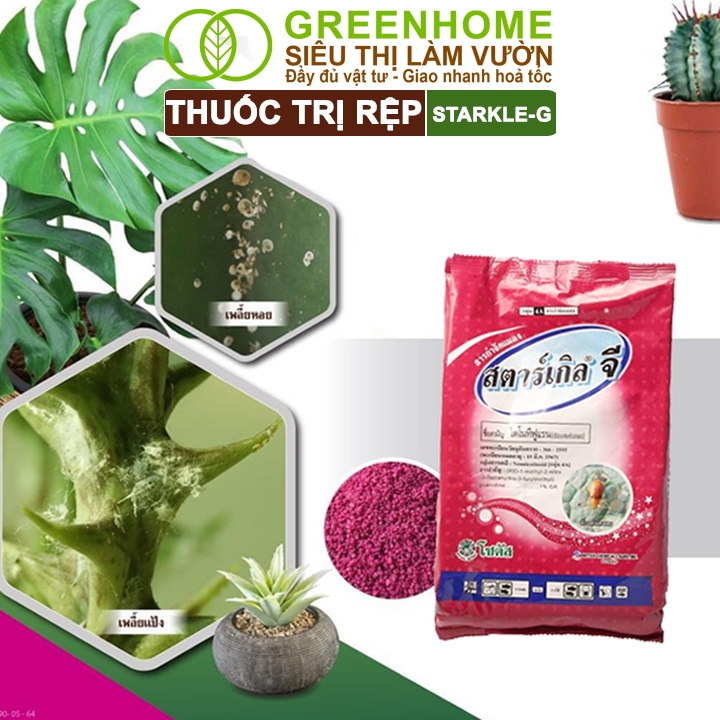 Ảnh Thuốc Tím Trị Rệp Greenhome, Starkle-G, Bao 50gr, Lưu Dẫn, An Toàn, Hiệu Quả, Dùng Cho Sen Đá 2