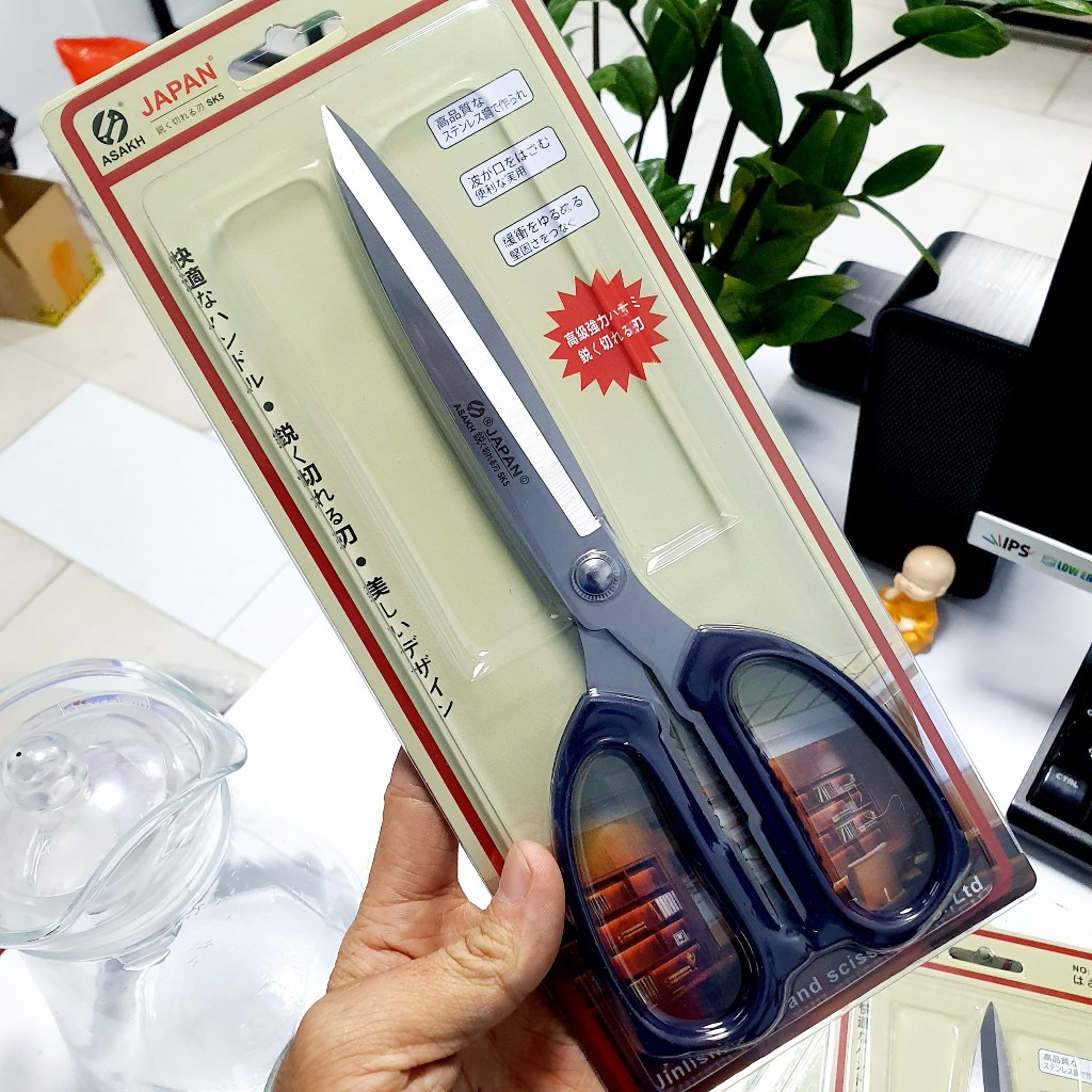 Kéo Inox Văn Phòng Nhà Bếp, Kéo Cắt Giấy Size Lưỡi Dài | Shopee Việt Nam