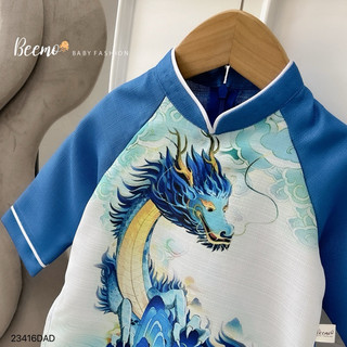 Áo dài phi long cho bé trai 1-6 tuổi (9-24kg) N0046