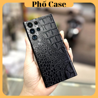 Dán mặt lưng skin vân giả da cá sấu Samsung S24Ultra S23Ultra S22Ultra S21Ultra S20Ultra Note 20Ultra S23 S22 S21 Note 0