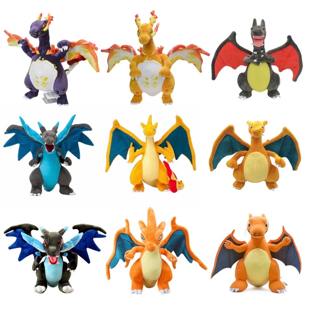 Gấu bông Pokemon rồng lửa Charizard/Lizadon tuyển tập các cấp tiến hóa ...