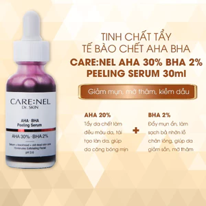 Tinh chất tẩy tế bào chết giảm mụn đầu đen Care:Nel AHA BHA Peeling Serum 30ml