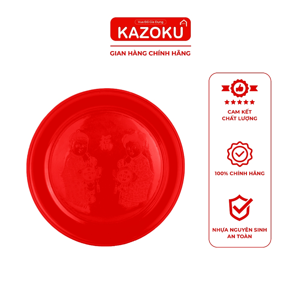 Mâm Đựng Trái Cây Hoa Quả - Mâm Cơm - 23cm/26cm/30cm/35cm - Kazoku Vua Đồ Gia Dụng [TDM]