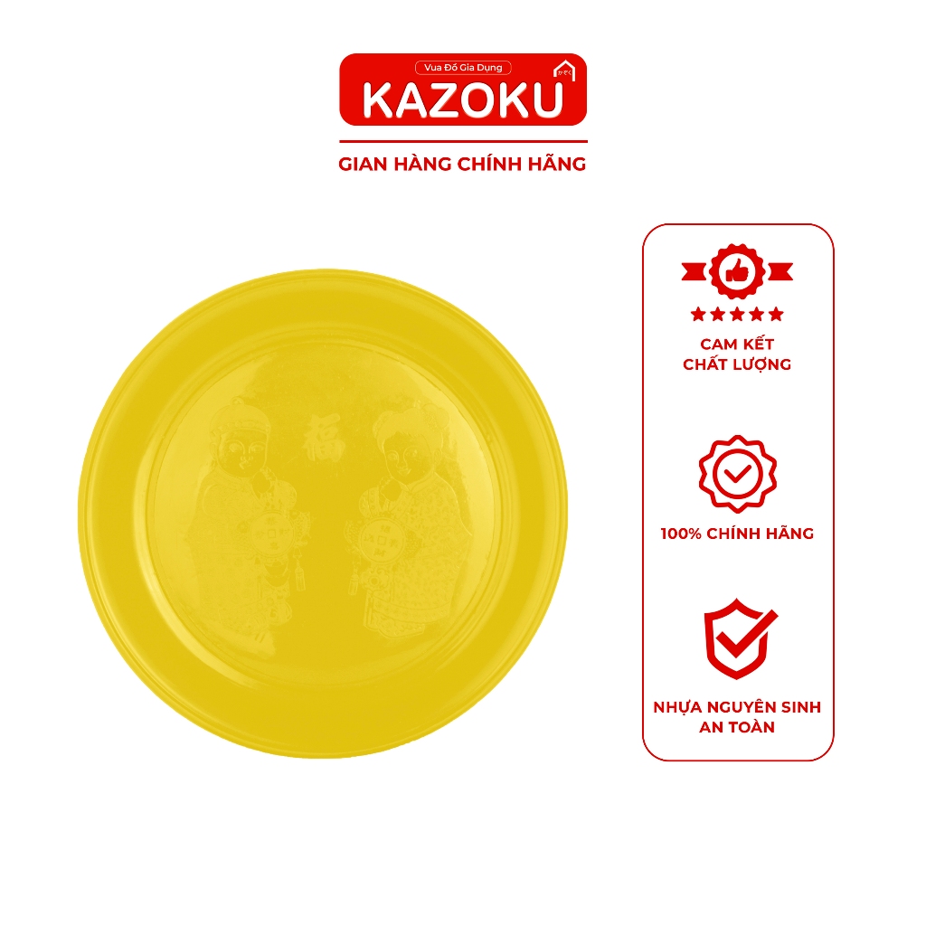 Mâm Đựng Trái Cây Hoa Quả - Mâm Cơm - 23cm/26cm/30cm/35cm - Kazoku Vua Đồ Gia Dụng [TDM]