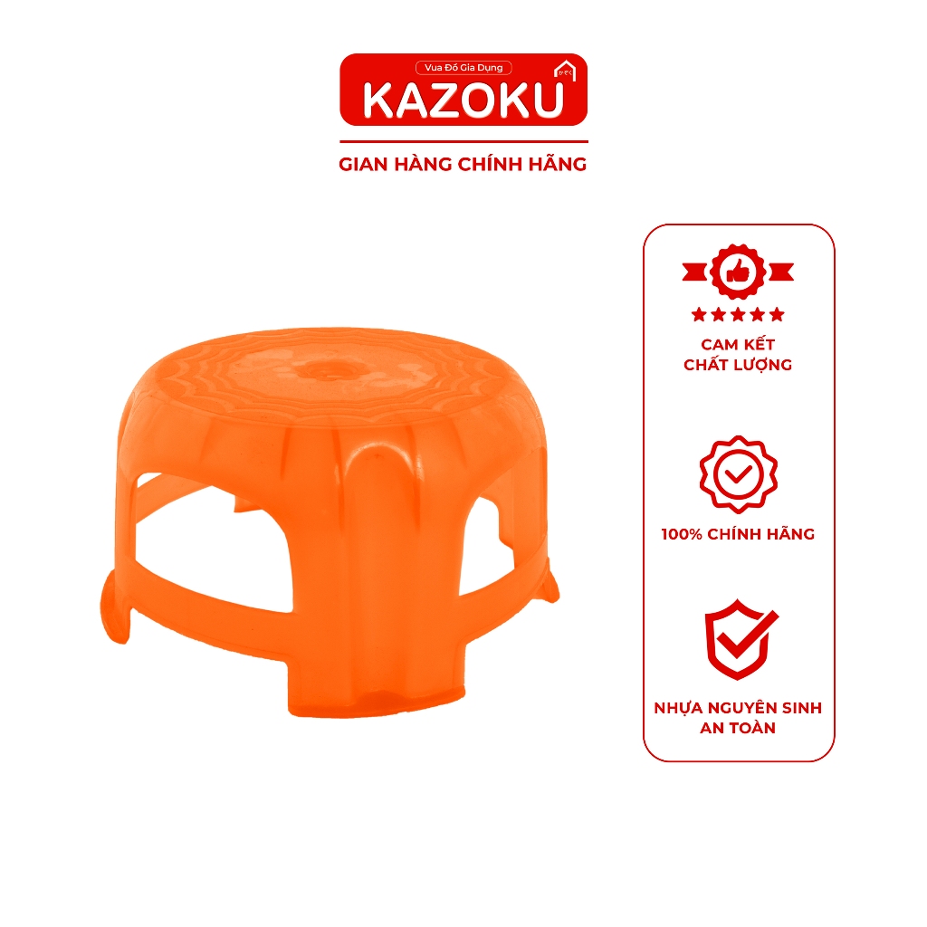 Ghế đẩu nhựa hình bông - Vua Đồ Gia Dụng Kazoku - [TDGB]