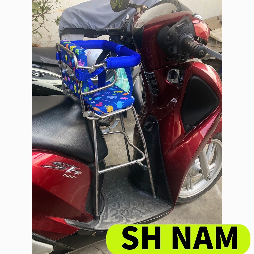 [ GA GẬP INOX + VÒNG ] Ghế ngồi xe máy đa năng bán chạy cho bé, GHẾ GA GẬP INOX CÓ VÒNG (ĐỌC MÔ TẢ)