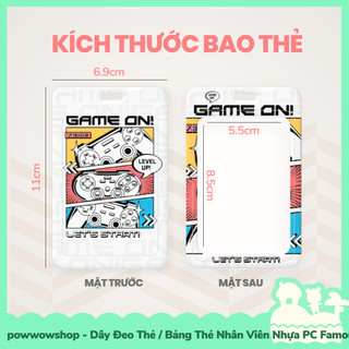 [Sẵn VN - Hỏa Tốc] Dây Đeo Thẻ / Bao Thẻ Nhân Viên Nhựa ABS Phong Cách Nhân Vật Phong Cách Game Arcade Nintendo