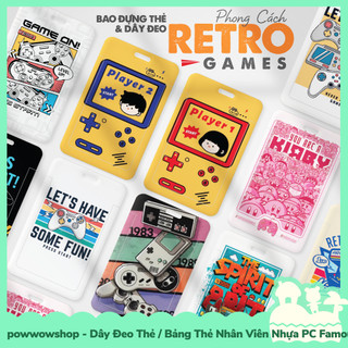 [Sẵn VN - Hỏa Tốc] Dây Đeo Thẻ / Bao Thẻ Nhân Viên Nhựa ABS Phong Cách Nhân Vật Phong Cách Game Arcade Nintendo