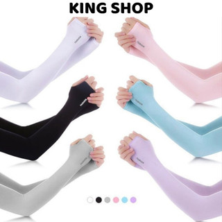 Găng tay chống nắng ống tay dài thông thoáng siêu co dãn King Shop T15