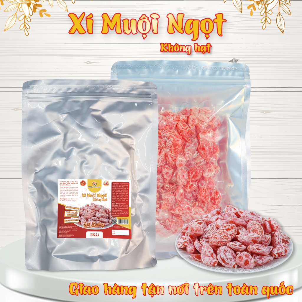 Combo 3 bịch xí muội ngọt Như Ý không hạt - Bịch 1kg