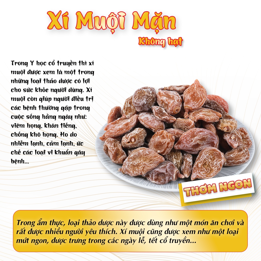 [Combo 3] Xí muội mặn không hạt Như Ý bịch 1kg
