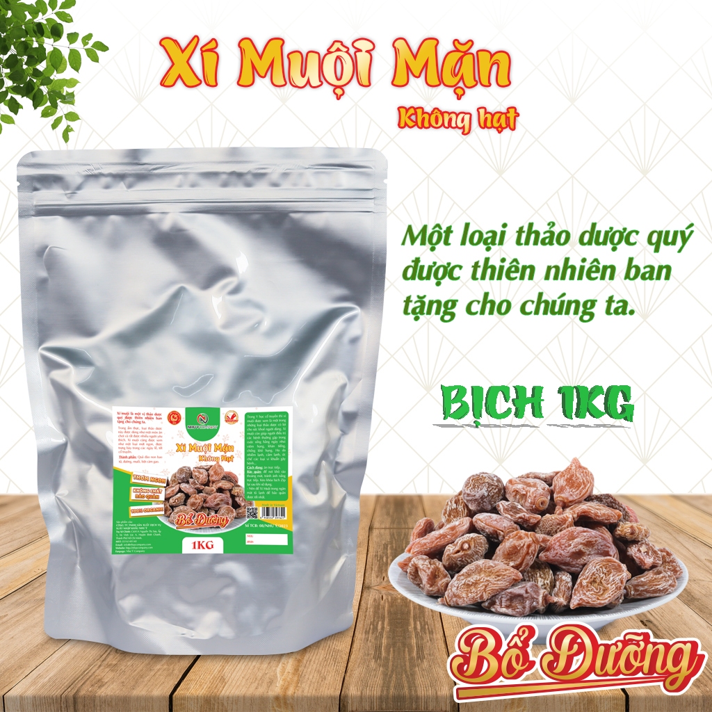 Xí muội mặn không hạt Như Ý (bịch 1kg)
