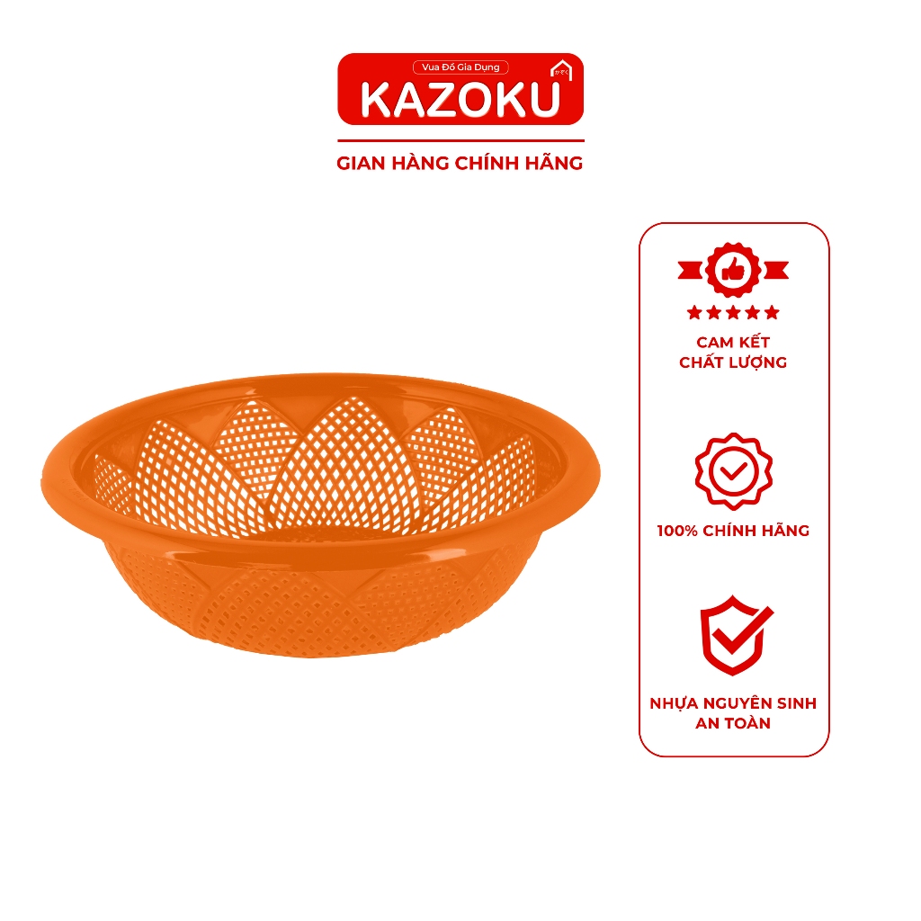 Rổ hình Bông Sen - 20cm/24cm/28cm/32cm/36cm/38cm - Đỏ/ Dương/ Chuối/Vàng/ Cam/ Ngọc - [TDRS]