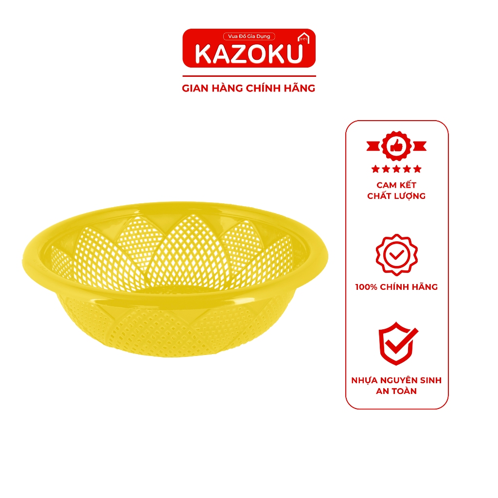 Rổ hình Bông Sen - 20cm/24cm/28cm/32cm/36cm/38cm - Đỏ/ Dương/ Chuối/Vàng/ Cam/ Ngọc - [TDRS]