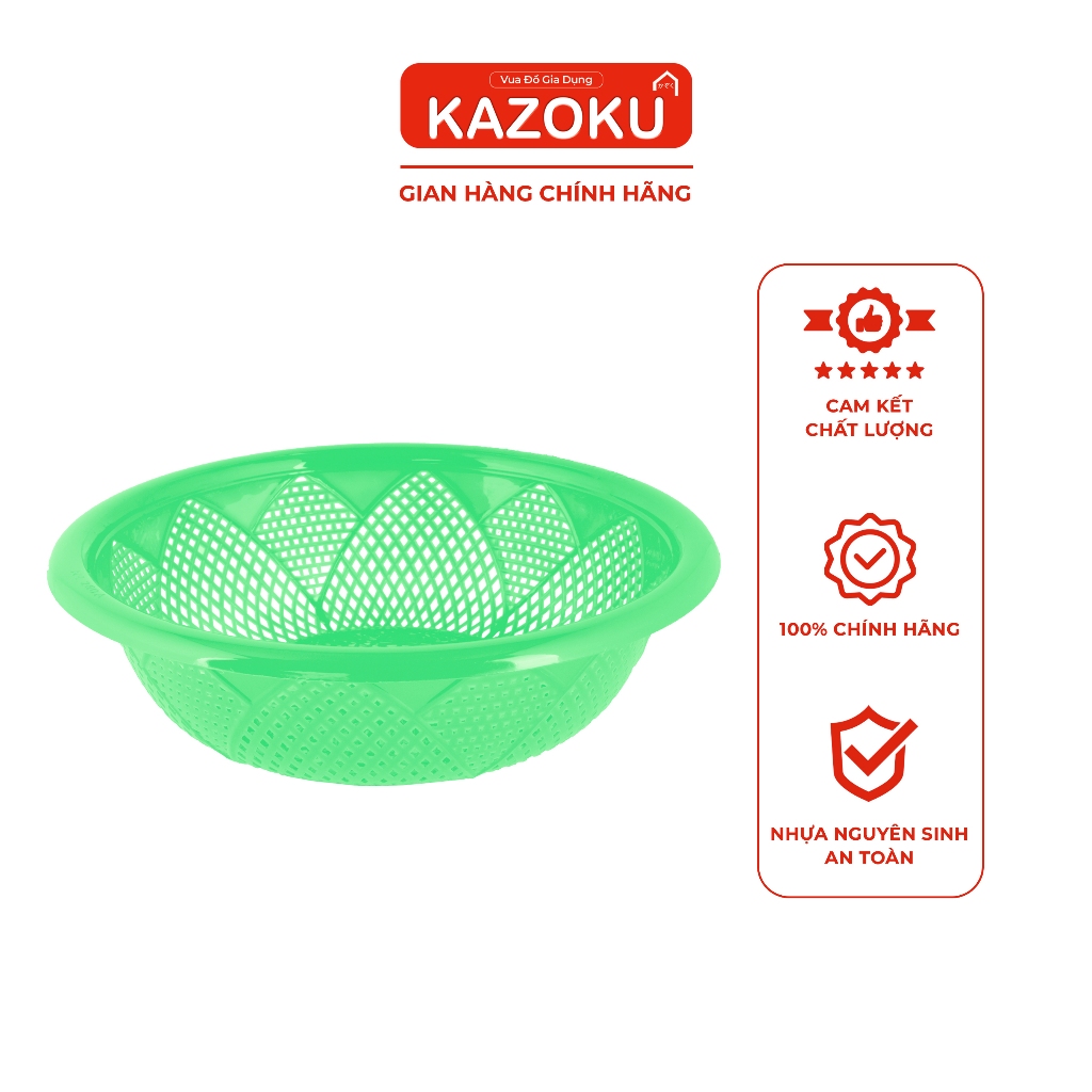 Rổ hình Bông Sen - 20cm/24cm/28cm/32cm/36cm/38cm - Đỏ/ Dương/ Chuối/Vàng/ Cam/ Ngọc - [TDRS]