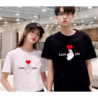Áo cặp nam nữ, áo phông đôi in hình bắn tim chất cotton thoáng mát thấm hút có giản tốt ( GIÁ 1 ÁO)