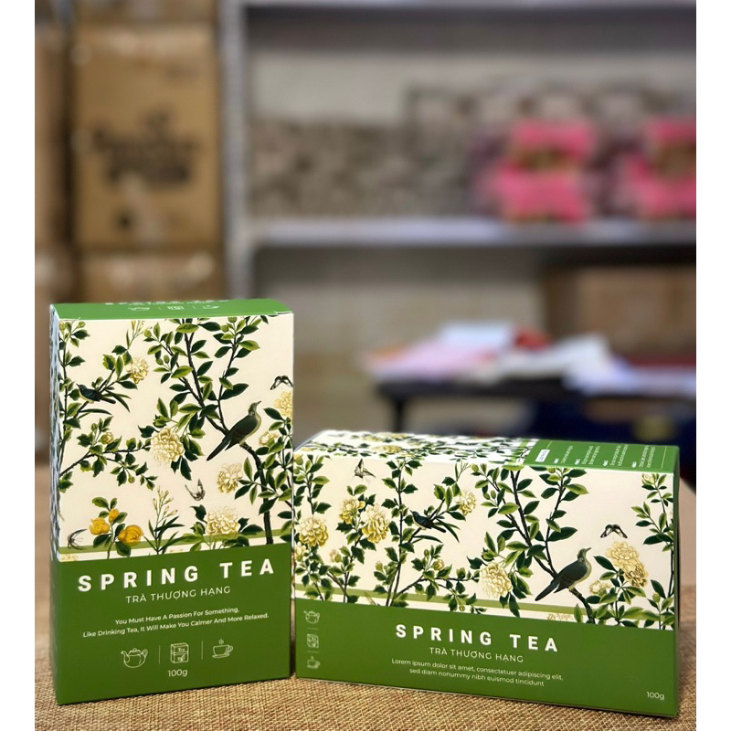 Vỏ hộp đựng trà, chè spring tea đóng giỏ quà tếtk | Shopee Việt Nam