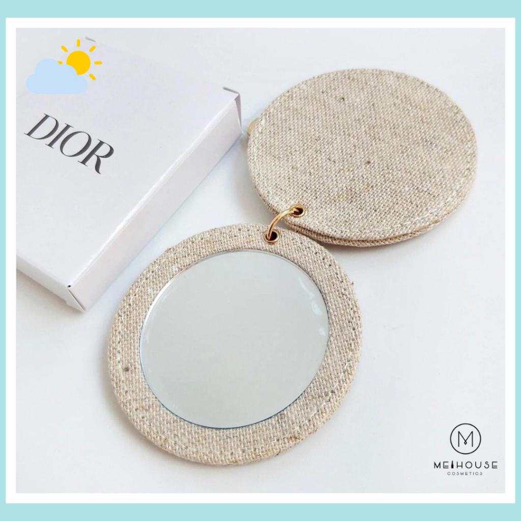 DIOR ファンデーションブラシノベルティ(ポーチ鏡ピンバッジ