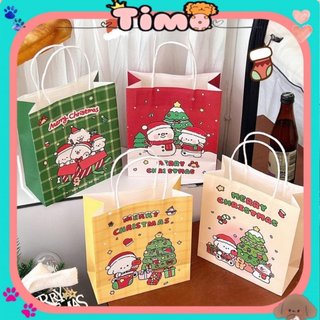 Túi Đựng Quà Noel Giáng Sinh Mini Bằng Giấy Tặng Bạn Bè Người Yêu Nhiều Màu GQ31