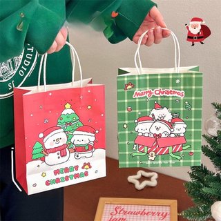 Túi Đựng Quà Noel Giáng Sinh Mini Bằng Giấy Tặng Bạn Bè Người Yêu Nhiều Màu GQ31