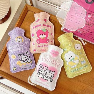 Túi Chườm Bụng Kinh Nóng Ấm Giảm Đau 300ml Giữ Nhiệt Sưởi Tay Chân Mùa Đông Bông Xù Hoạ Tiết Cute TC06