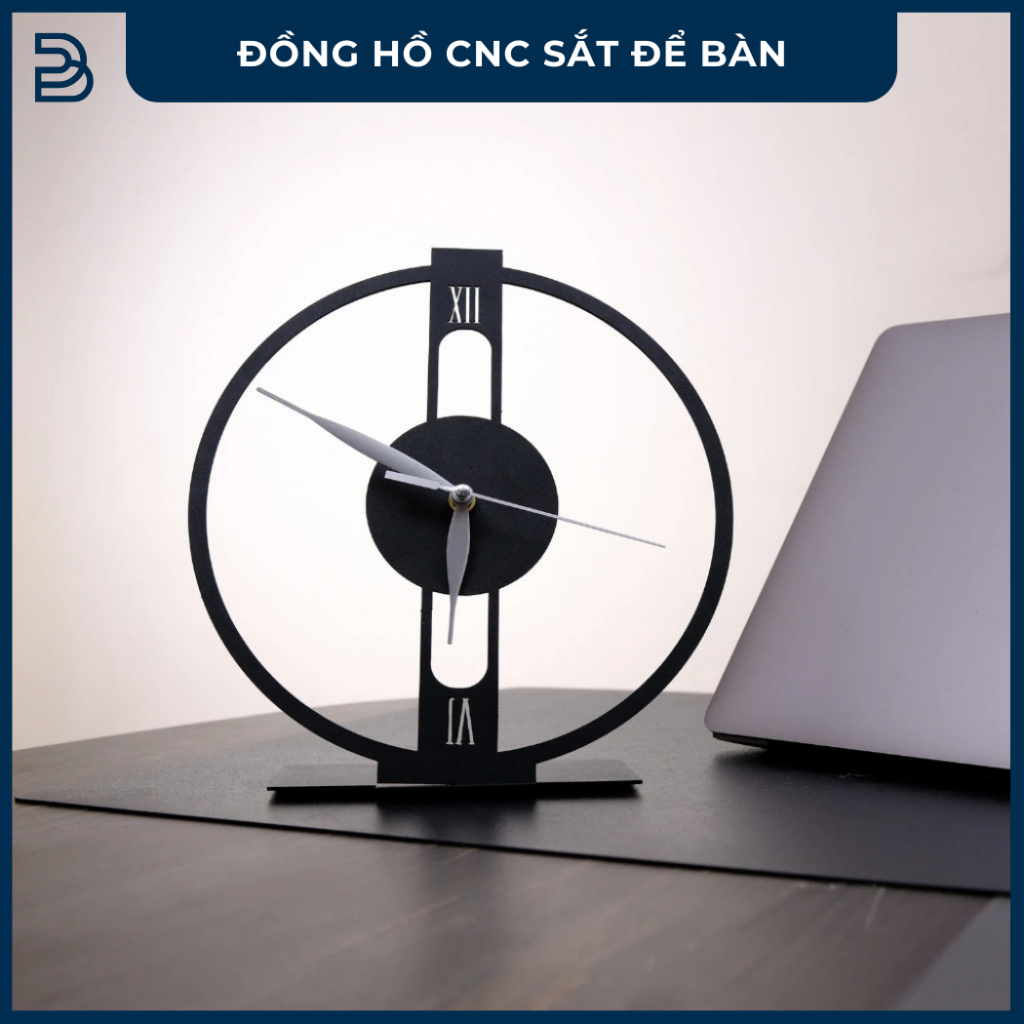 Tranh sắt CNC B21 | Đồng hồ CNC để bàn, Treo tường nghệ thuật, Decor trang trí nội thất