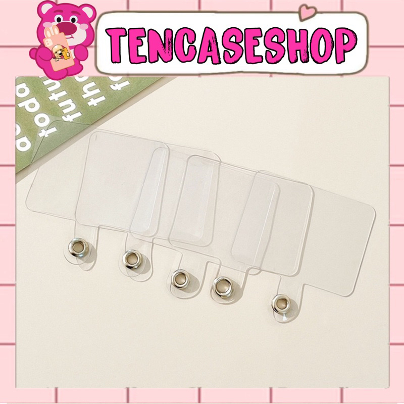 Miếng Lót Silicon Trong Suốt Dùng Móc Dây Đeo Các Loại & Dây Đeo Chéo Dài Cho Ốp Lưng Điện Thoại – TENCASESHOP