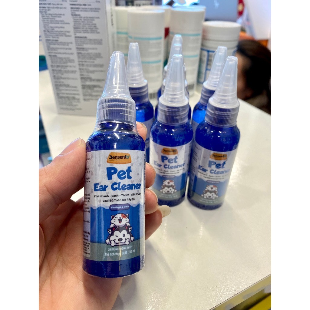 Dung dịch vệ sinh tai Pet Ear Cleaner 50ml, Nước vệ sinh tai cho chó mèo - Chumchumpet2