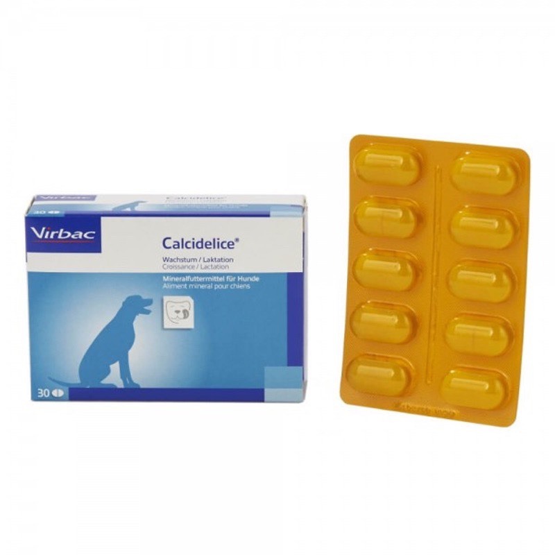 Canxi Pháp Cho Chó Mèo VirBac CalXi Delice Chống Hạ Bàn Cụp Tai