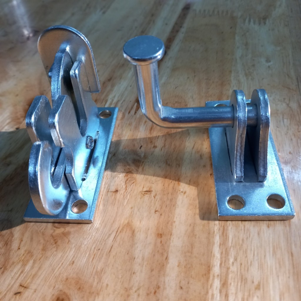 CHỐT CỬA LÙA SIÊU TIỆN LỢI, ĐÓNG DỄ DÀNG, AN TOÀN TUYỆT ĐỐI TẶNG KÈM 8 VÍT INOX, KHÔNG ƯNG ĐỀN TIÊN........